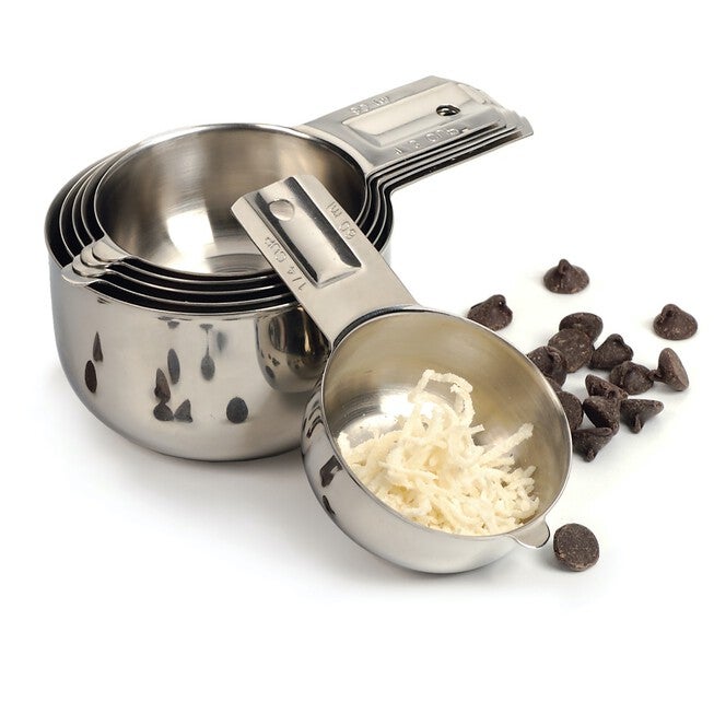 Nesting Stainless Steel Measuring Cups, Set 6, , alternate image number null