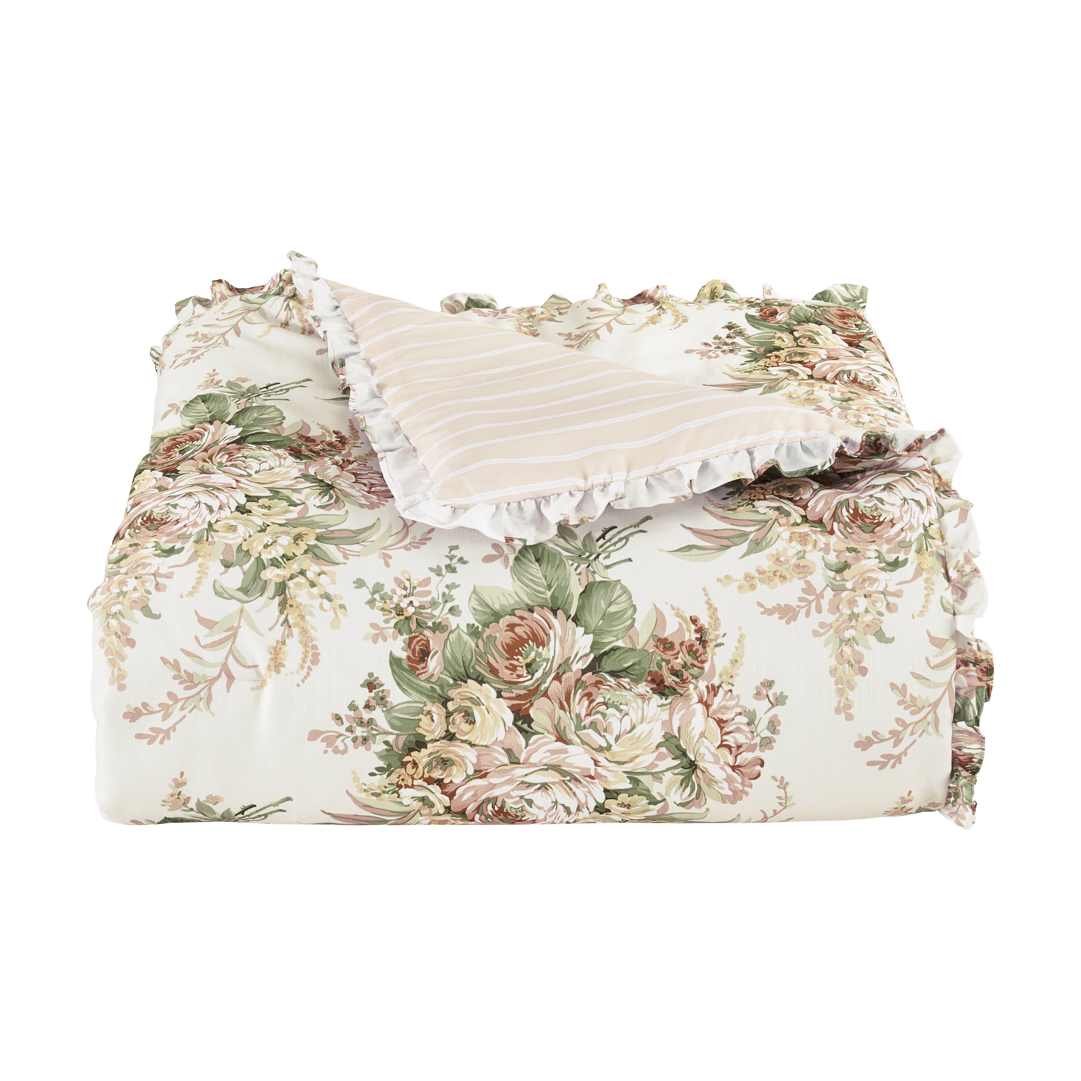 Estelle Coral 4 Piece Comforter Set, CORAL, alternate image number 4