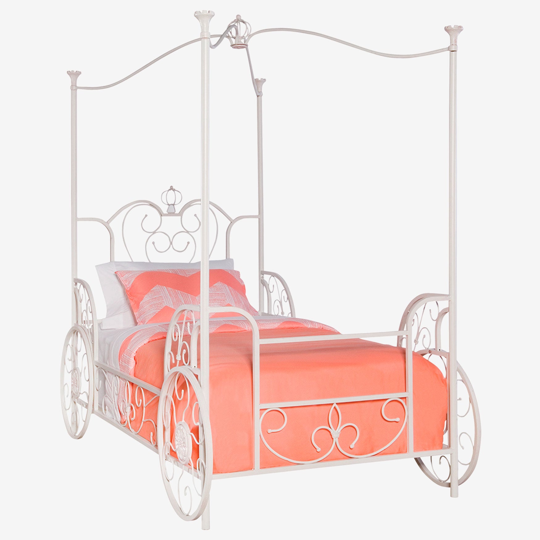 Princess Emily Carriage Canopy Twin Size Bed (includes Bed Frame), , alternate image number 2