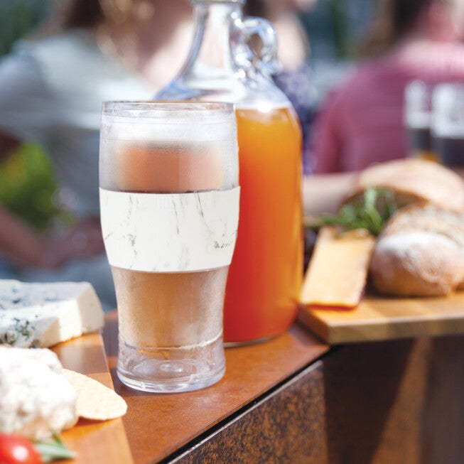 Beer Freeze Cooling Cups (Set Of 2) In Marble By, , on-hover image number null