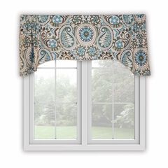 Paisley Prism Lined Arch Shaped Valance