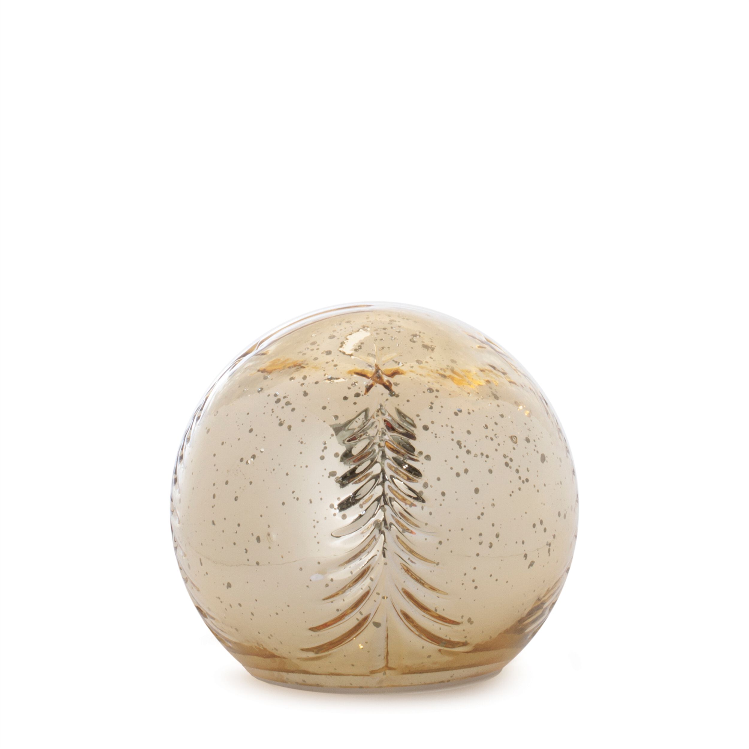 LED Snowy Etched Pine Tree Print Globe (Set of 3), GOLD, alternate image number 5