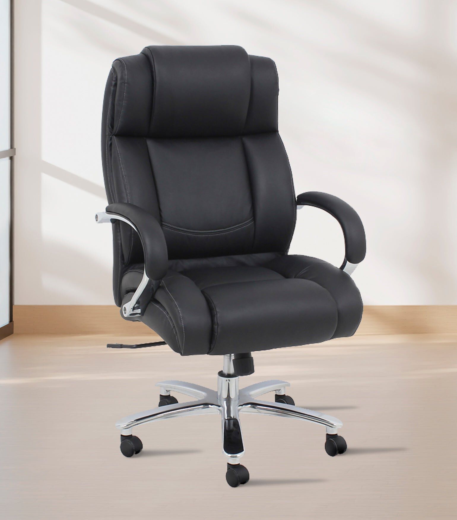 500 lbs. Weight Capacity Chrome Executive Office Chair
