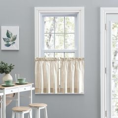 Plaza Stripe Tailored Tier Curtain Pair