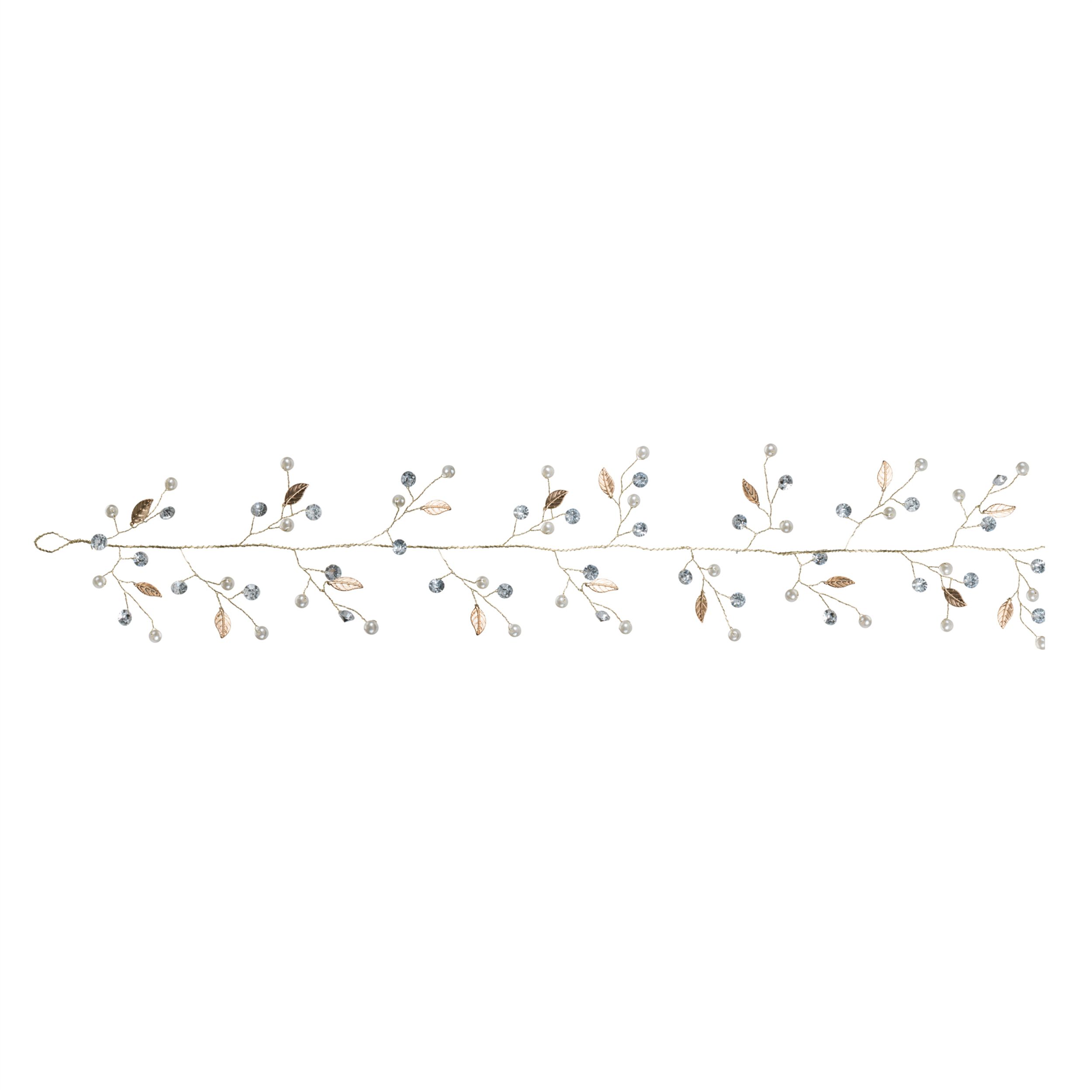 Pearl Bead Garland (Set of 2), GOLD WHITE, hi-res image number 0