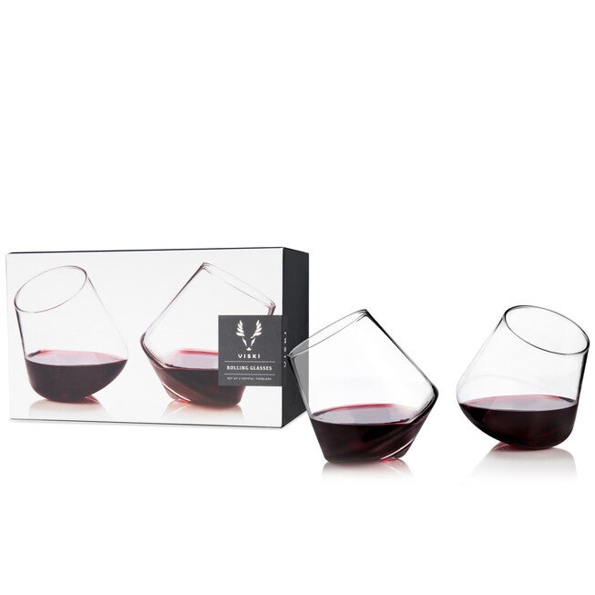 Rolling Crystal Wine Glasses, , alternate image number null