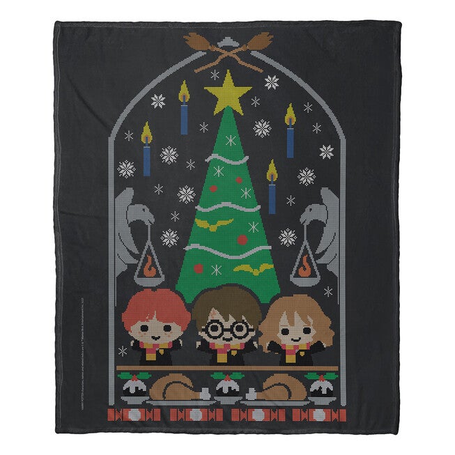 Wb Harry Potter Celebrating Together Silk Touch Throw, , on-hover image number null