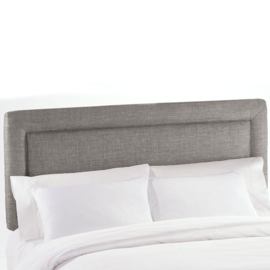 Linen Fabric Full Headboard, GREY LINEN, hi-res image number null