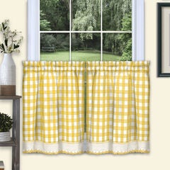 Buffalo Check Window Curtain Tier Pair