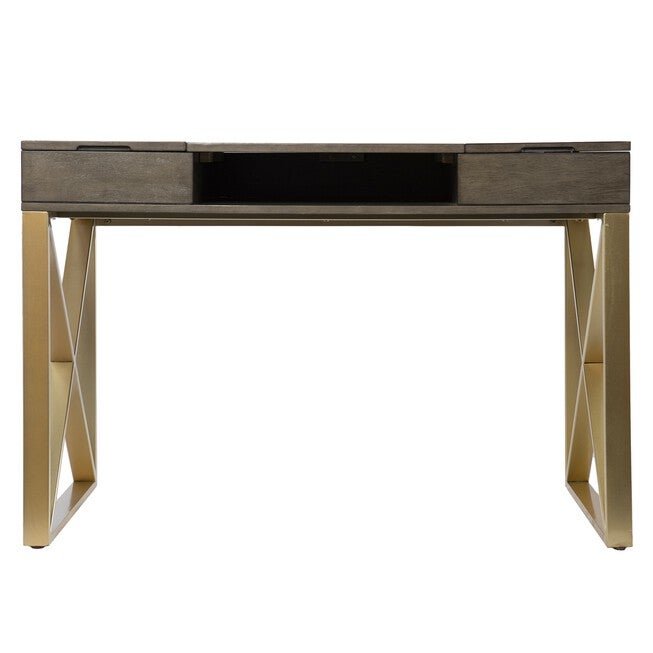 Bardmont Two Tone Desk W Storage, , on-hover image number 1