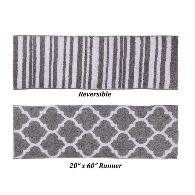 Marrakesh Collection 100% Polyester 20 inches X 60 inches Runner Bath Rug, , alternate image number 5