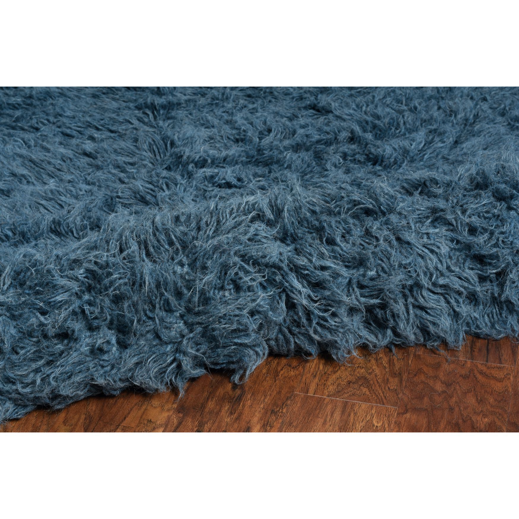 Flokati Denim Blue Rug, , alternate image number 3