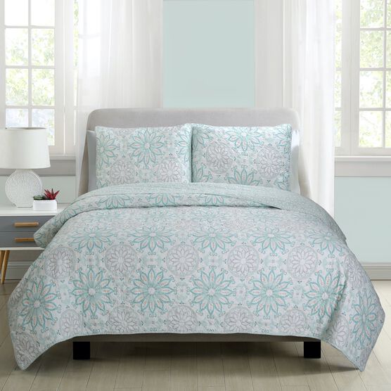 Felicity Quilt Set Quilts, AQUA, hi-res image number null