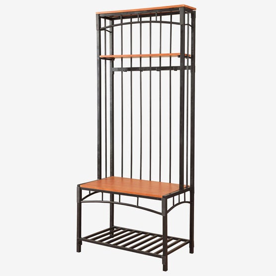 Boltzero Entry Hall Bench, CHERRY BLACK METAL, hi-res image number null