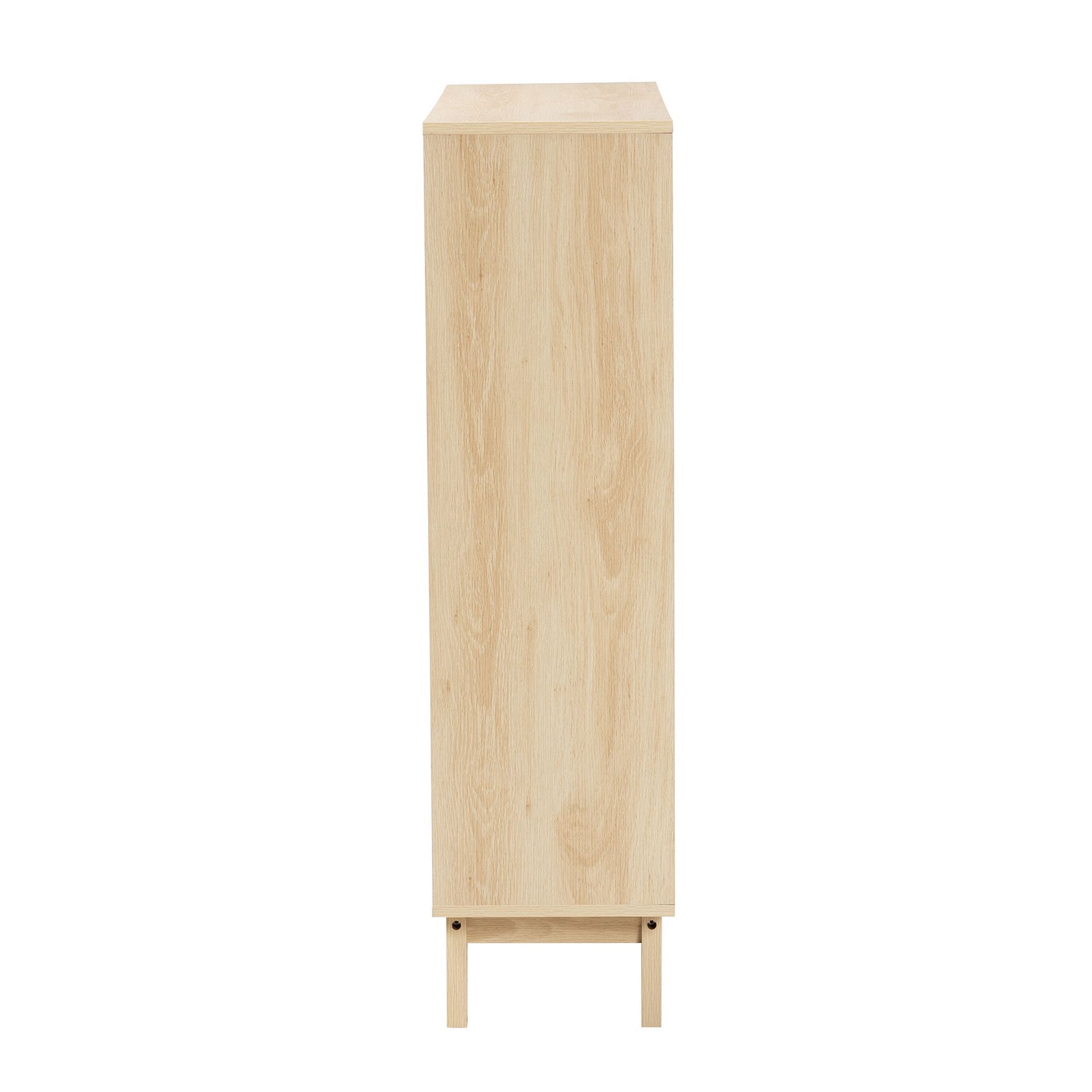 Danina Japandi Oak Brown Finished Wood Bookshelf, , alternate image number 8