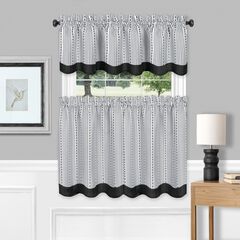 Westport Window Curtain Tier Pair and Valance Set