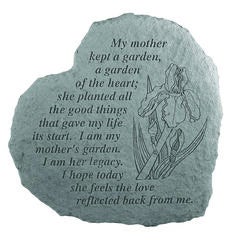 My Mother Kept A Garde Heart Accent Memorial Stone