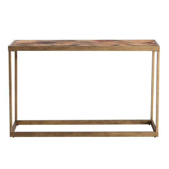 Dorville Reclaimed Wood Patchwork Console Table, , alternate image number null