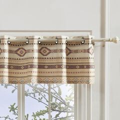 Phoenix Window Valance Curtains, Tan