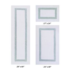 Hotel Collectionis Bath Mat Rug 3 Piece Set (17" x 24" | 24" x 40" | 20" x 60")