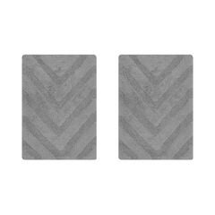 Hugo Collection 100% Cotton 2 Piece (17" X 24" | 17" X 24") Bath Rug Set