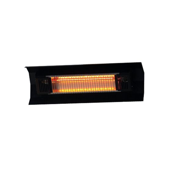 Black Steel Wall Mounted Infrared Patio Heater, BLACK, hi-res image number null