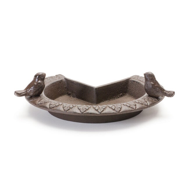 Corner Bird Feeder 8 inchesD X 2.5 inchesH Cast Iron, , on-hover image number null