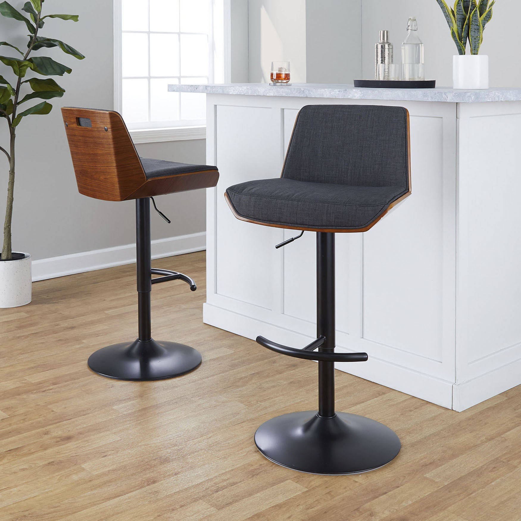 Corazza Adjustable Barstool - Set Of 2, , alternate image number 6