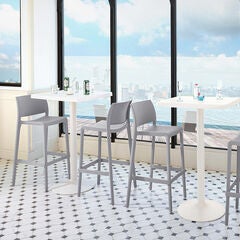 SET OF 2 SENSILLA OUTDOOR STACKABLE BARSTOOL