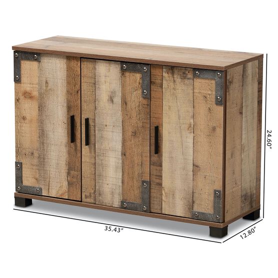 Cyrille Farmhouse Wood Shoe Cabinet Furniture, , alternate image number null