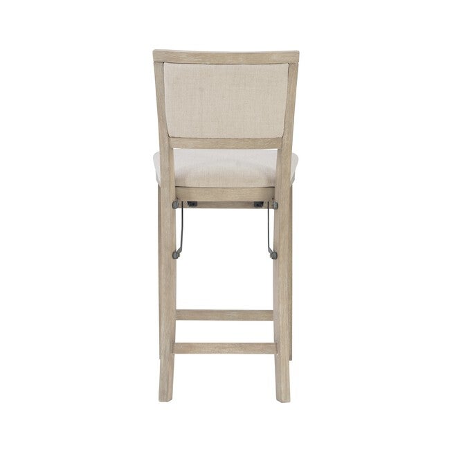 Keira Grey Wash Pad Back Folding Cnter Folding Stools, , alternate image number 5