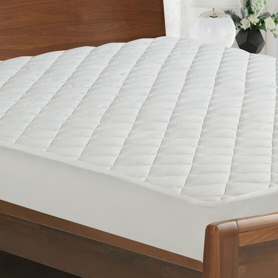 All-In-One Performance Stretch Moisture Wicking Fitted Mattress Pad, Twin, , on-hover image number null