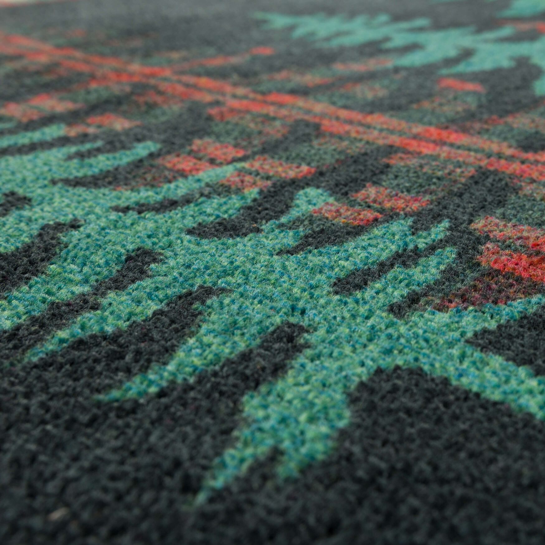 Plaid Forest Green Kitchen Rug, , alternate image number 2