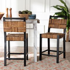 Raniya Seagrass Counter Stool Set of 2