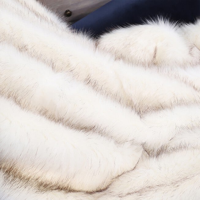 Battilo Home Luxury Fox Faux Fur Warm Elegant Cozy Throw Decorative Blanket Bed Sofa Blanket, 60 inches x 80 inches, , alternate image number 2