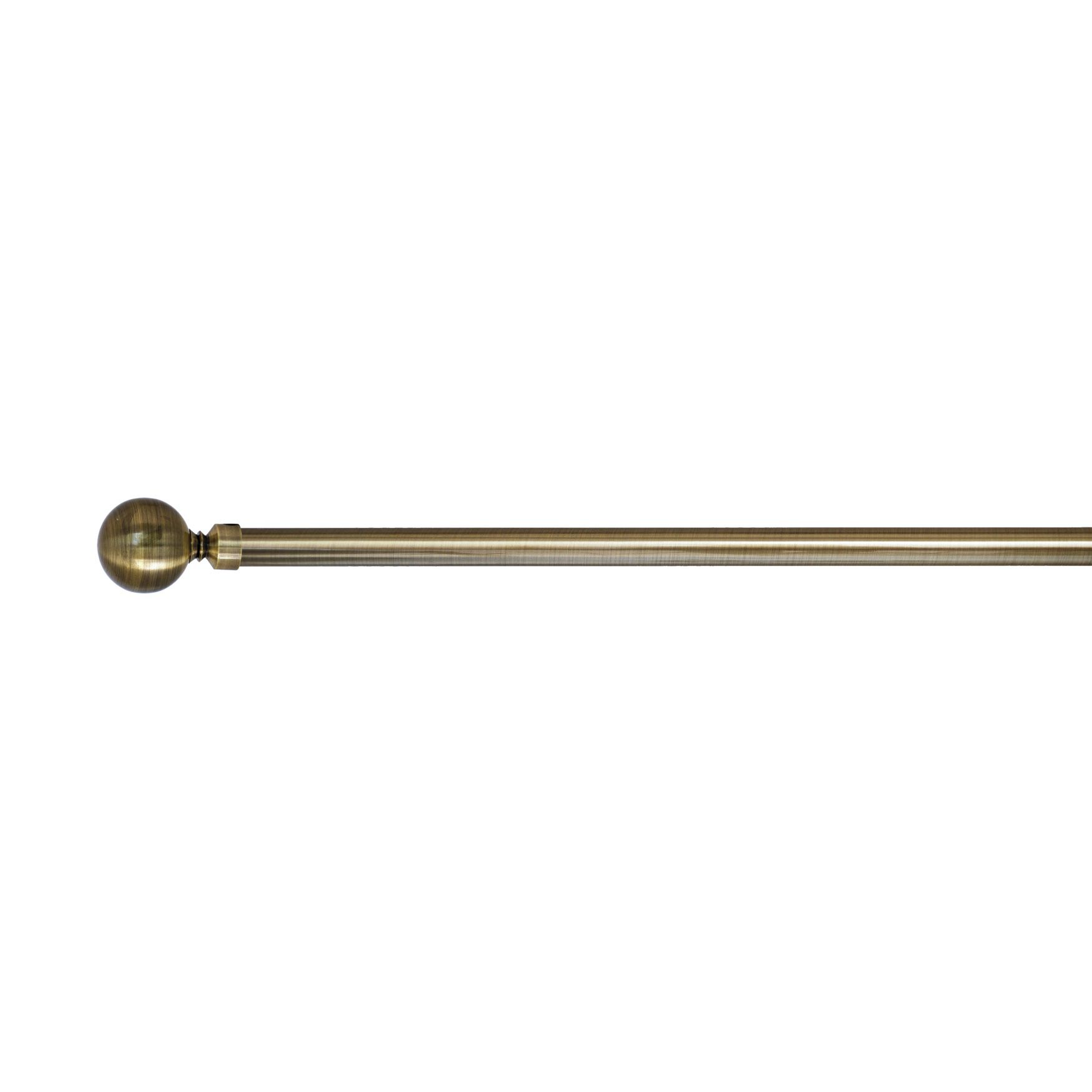 Versailles&#39; Lexington Ball Rod Set (86in - 144in), BRASS, hi-res image number 0