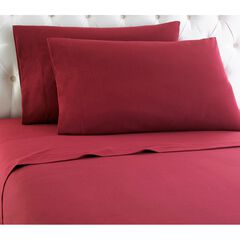 Micro Flannel® Solid Wine Flannel Sheet Set