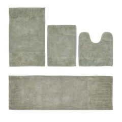 Granada Collection 100% Cotton 4 Piece (17" X 24" | 20" X 20" | 21" X 34" | 20" X 60") Bath Rug Set