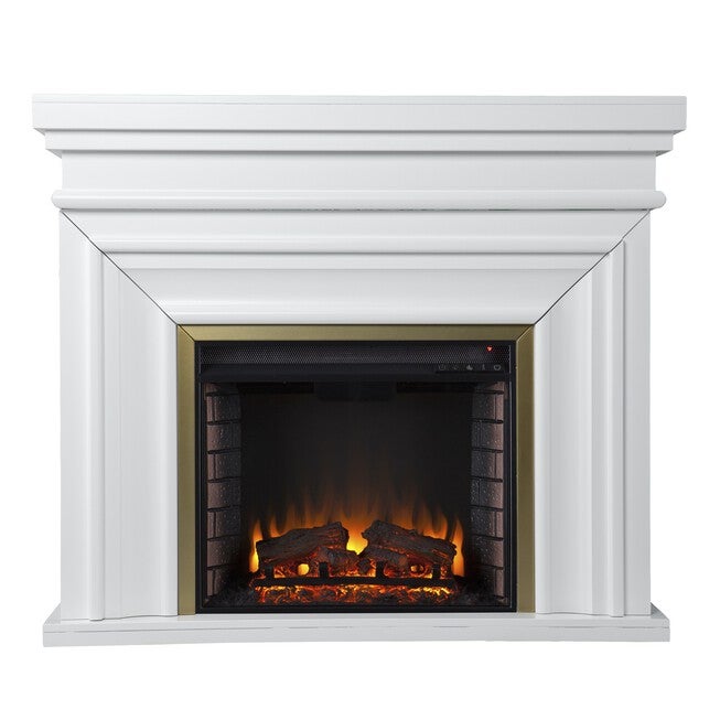 Bevonly White Electric Fireplace, , on-hover image number null