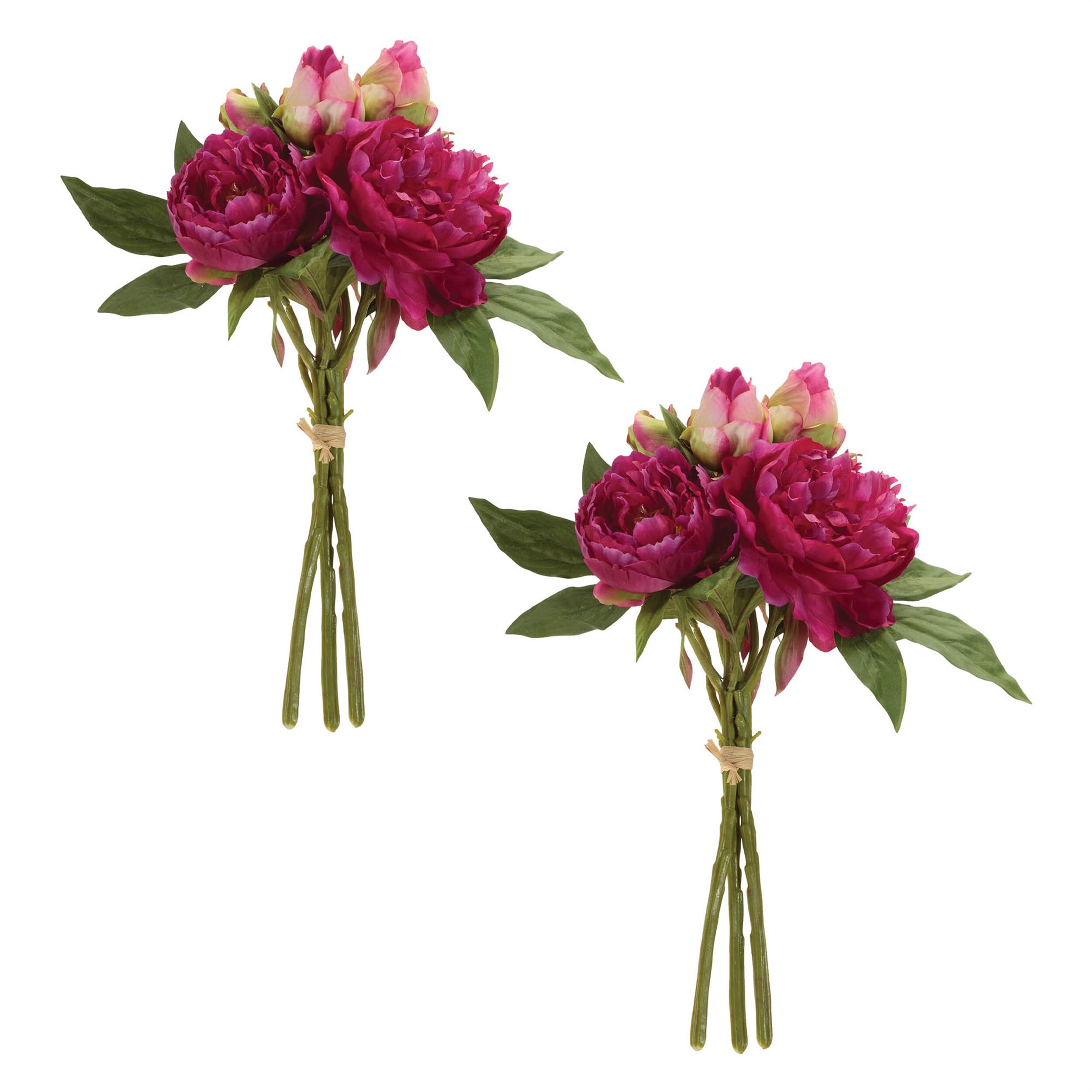 Peony Floral Bundle Set of 2, RED GREEN, alternate image number 1
