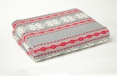 Holiday Knitted Throw Blanket