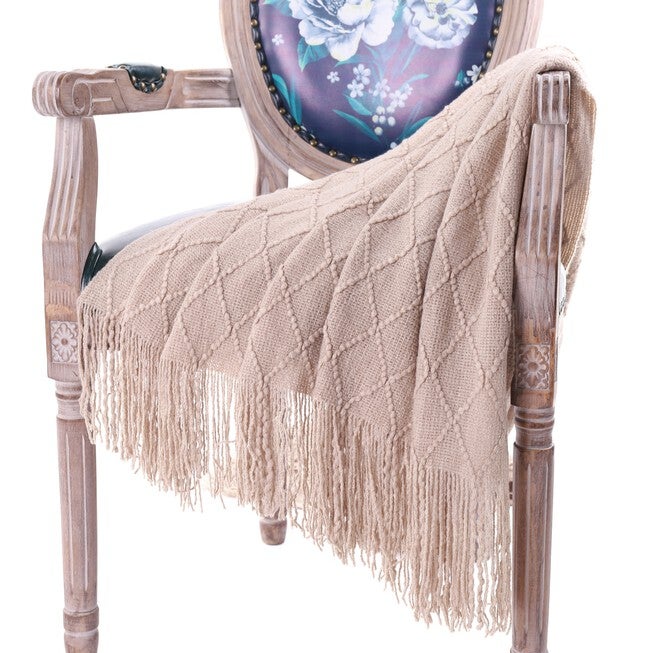 Battilo Home Soft Throw Blanket Warm & Knitted Blankets with Decorative Fringe Lightweight for Bed or Sofa Decorative, 52 inchesx80 inches, , on-hover image number 1