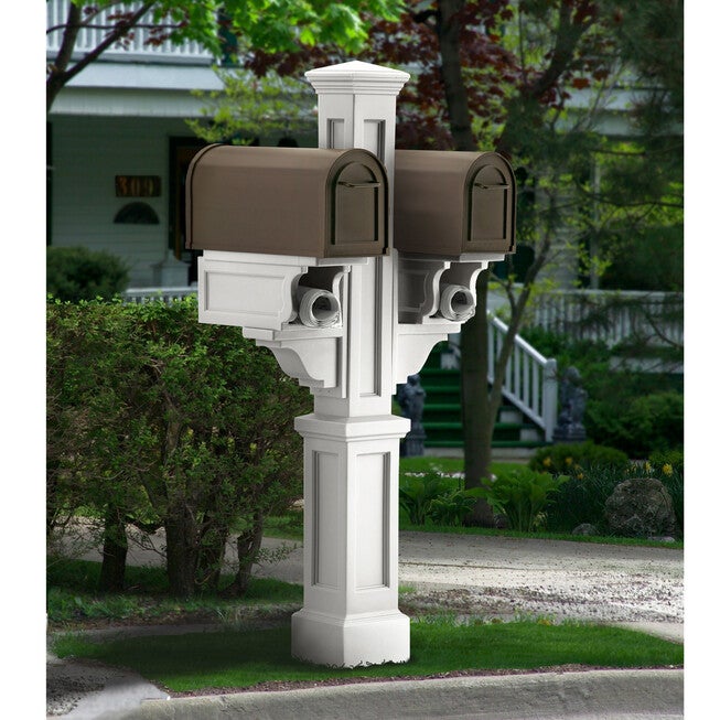 Rockport Double Mail Post, WHITE, hi-res image number null