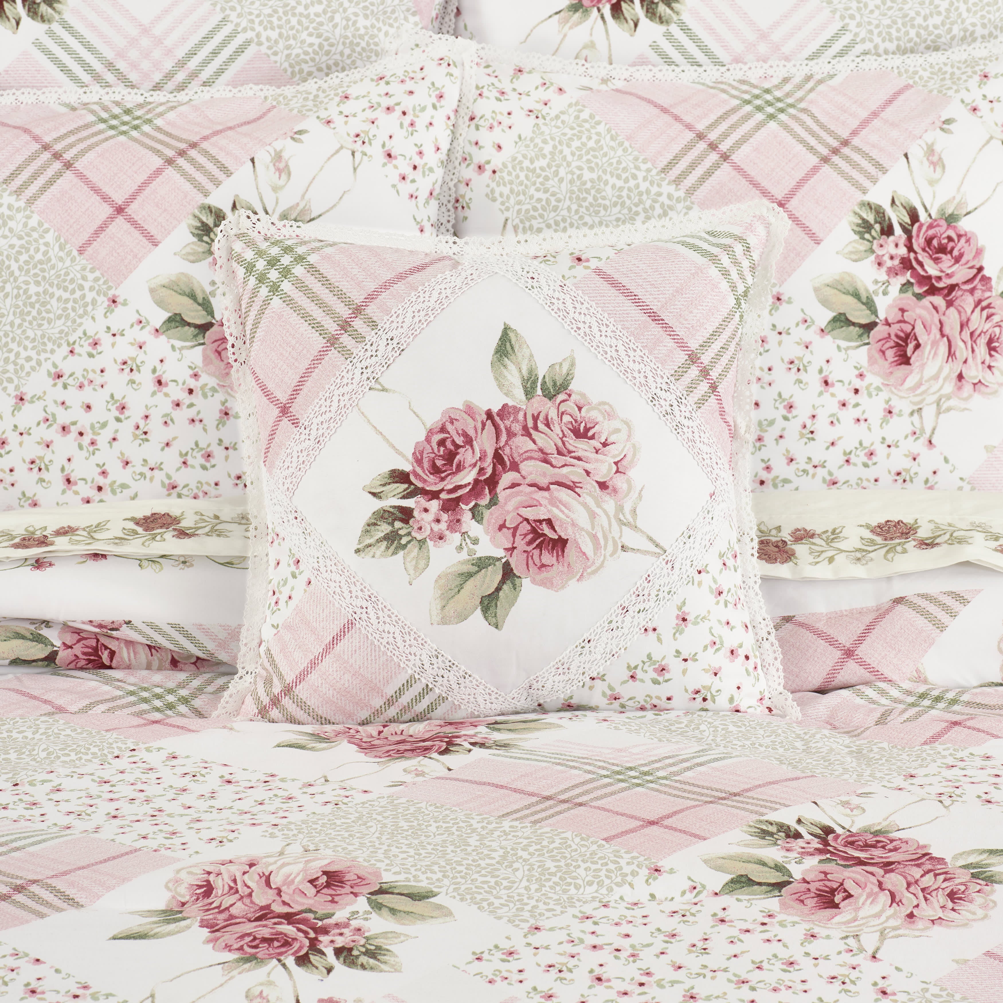 Bungalow 16 Inch Square Decorative Throw Pillow, ROSE, alternate image number null