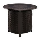 Hendricks Aluminum 34" Round LPG Fire Pit, BRONZE, hi-res image number null