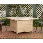 Langhorne Square Aluminum LPG Fire Pit in Driftwood, , alternate image number null