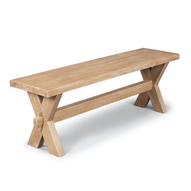 Cambridge White Dining Bench, WHITE, hi-res image number null