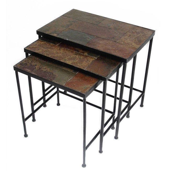 3-Pc. Slate Nesting Tables, , on-hover image number 1