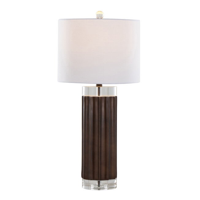 Cylinder Fluted 29.25 inches Polyresin Table Lamp - Set Of 2, , alternate image number 2