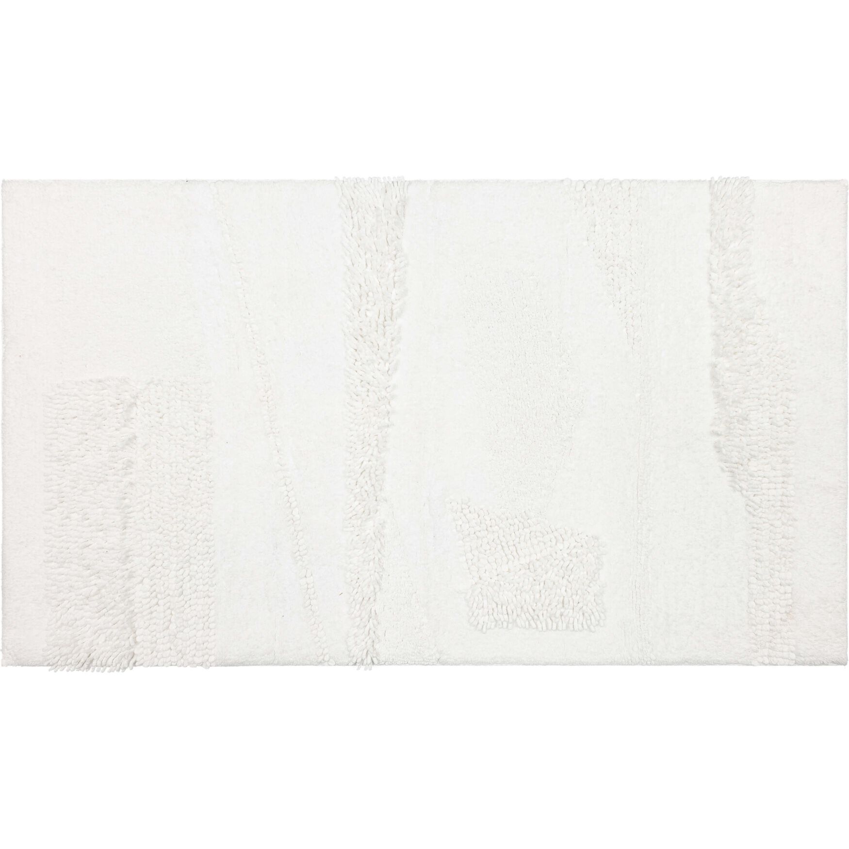 Composition Bath Rug, WHITE, hi-res image number 0